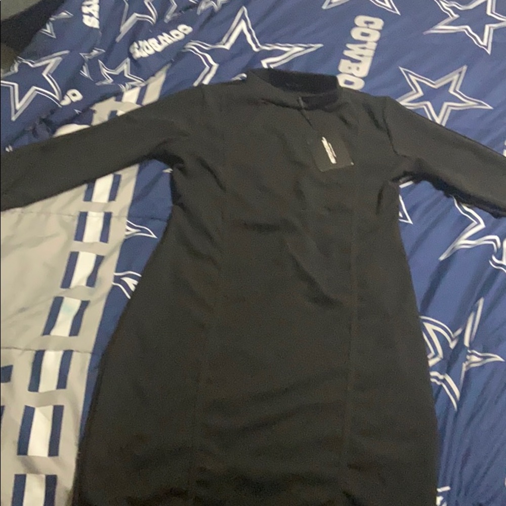 Black mini dress from pretty little things